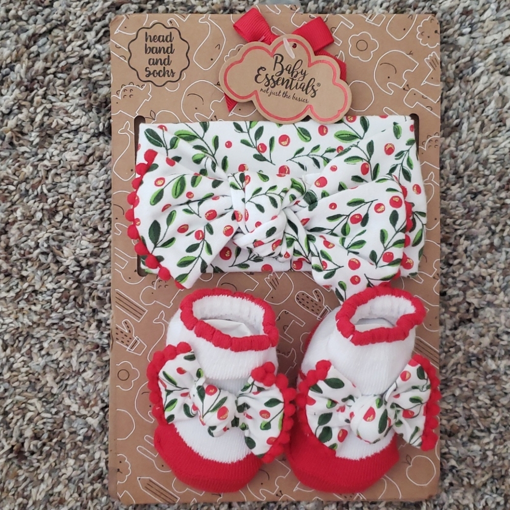 Headband & Sock Set 0-6mo